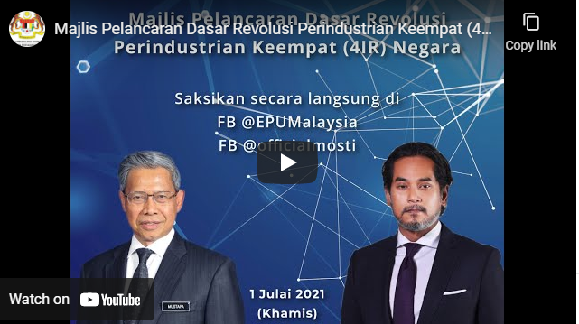 Majlis Pelancaran Dasar Revolusi Perindustrian Keempat (4IR) Negara
