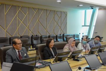 YBhg. Dato' Nor Azmie Diron, Ketua Setiausaha Kementerian Ekonomi menerima kunjungan hormat daripada Centre of Indonesia-Malaysia-Thailand Subregional Cooperation (CIMT)