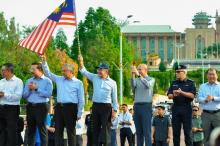 Majlis Pelepasan (flag off) Pasukan Sukarelawan Penjawat Awam (PSPA) Pasca Banjir ke Johor