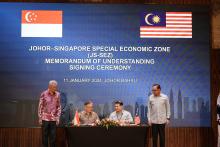 Majlis Pemeteraian Memorandum  Persefahaman (MoU) Zon Ekonomi Khas Johor-Singapura (JS-SEZ)