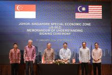 Majlis Pemeteraian Memorandum  Persefahaman (MoU) Zon Ekonomi Khas Johor-Singapura (JS-SEZ)