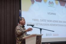 Majlis Perhimpunan Bulanan YB Menteri Ekonomi Bersama Warga Kementerian Dan Pelancaran Program Dekad Bahasa Kebangsaan